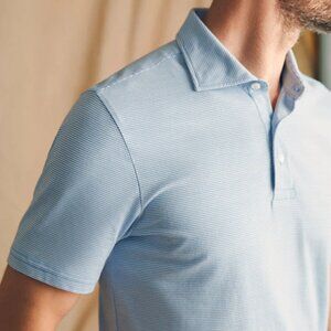 Faherty Movement Short-Sleeve Pique Polo